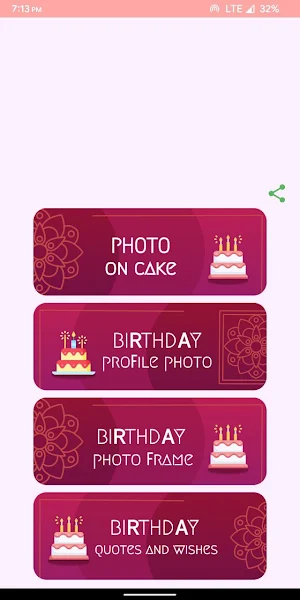 Happy Birthday Photo Frame Screenshot 1