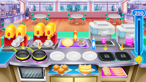 Fast Food Chef Cooking and Serving Screenshot 0