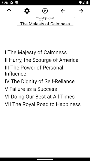 Book, The Majesty of Calmness Screenshot 0