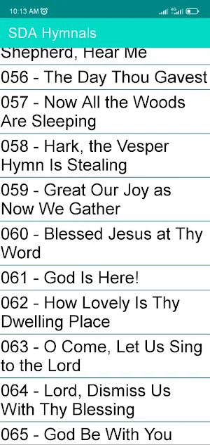 SDA Hymnals Screenshot 1
