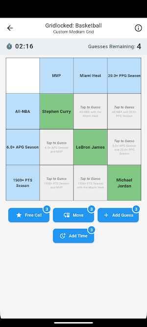 Basketball Trivia Grid Puzzle Screenshot 0
