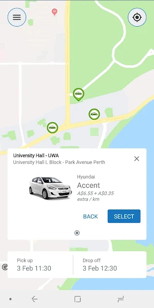 Student Car Share Aus Screenshot 3