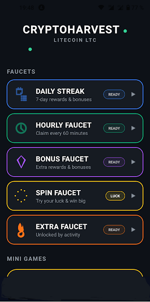 Crypto Harvest Litecoin LTC Screenshot 3