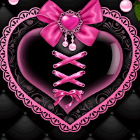 Goth Black Pink - Wallpaper