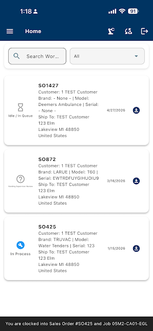 MacQueen Service App Screenshot 1