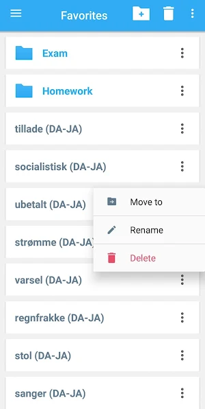 Japanese-Danish Dictionary Screenshot 3