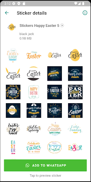 Stickers Happy Easter Screenshot 3