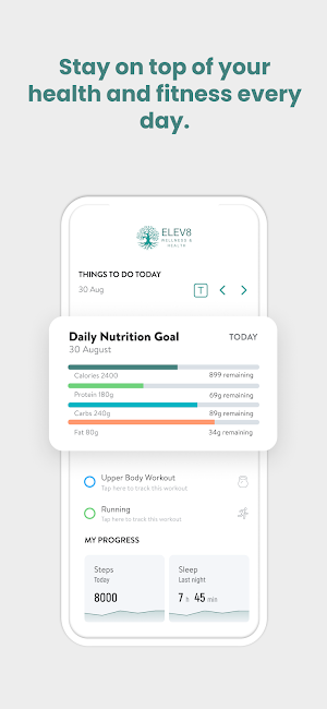 ELEV8 Wellness Program Screenshot 1