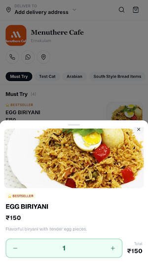 Menuthere Cafe Screenshot 2