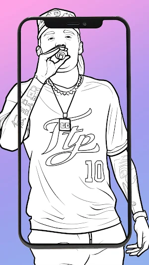 AR Drawing Coloring Peso Pluma Screenshot 2