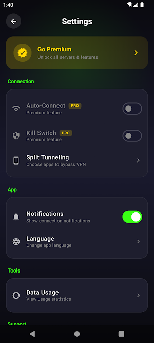 Pro Gamer VPN : Ultra Screenshot 2