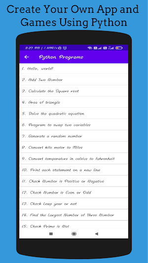 Python Point : Learn Python Programming Offline Screenshot 2