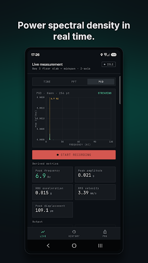 Heel Drop: Vibration Analyzer Screenshot 2