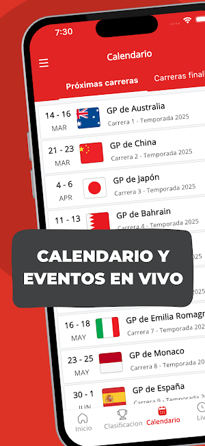 Formulapp - F1 en vivo Screenshot 3