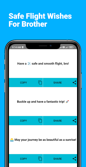 Safe Flight Wishes For Brother Screenshot 2