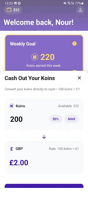 K-Card Screenshot 2