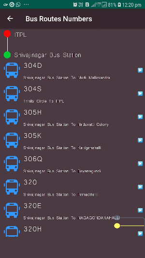 Bangalore City  Bus Screenshot 3