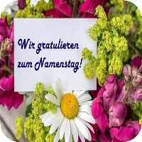 Gratulieren zum Namenstag