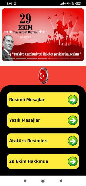 29 Ekim Cumhuriyet Bayramı Msj Screenshot 0