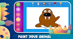 Animal Coloring Book Game Screenshot 2