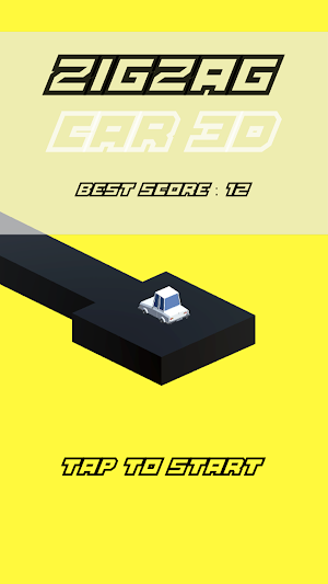 Zig Zag Car 3D Screenshot 0