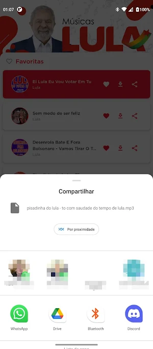 Músicas Lula 2023 Screenshot 2