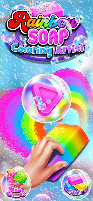 Rainbow Soap Coloring Artist Screenshot 0