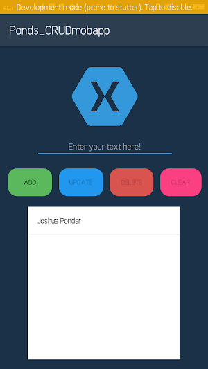 CRUD_Pondar Screenshot 2