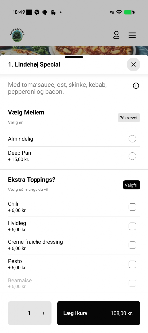 Lindehøj Pizza & Grill Screenshot 3
