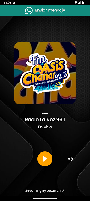 FM Oasis Chañar 92.5 Screenshot 0