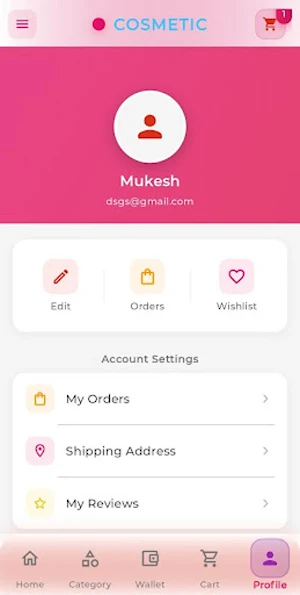 Cosmetic App Screenshot 1