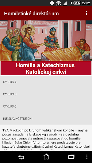 Homiletické direktórium Screenshot 2