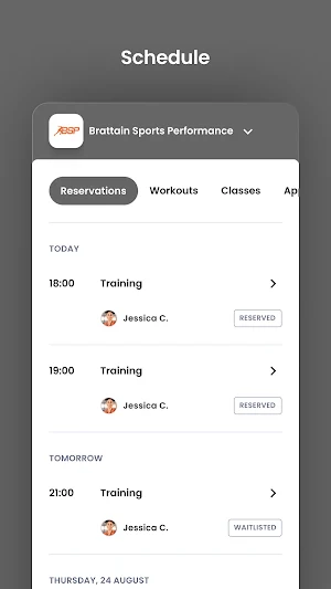 Brattain Sports Performance Screenshot 2