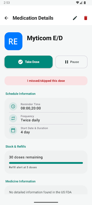 Med Reminder Screenshot 1