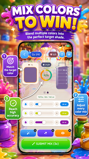 Color Blend Puzzle - Paint Mix Screenshot 3