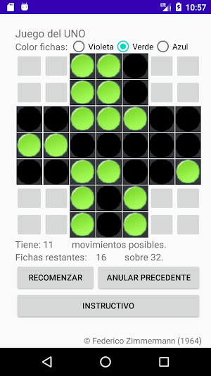 Juego del Uno Screenshot 1