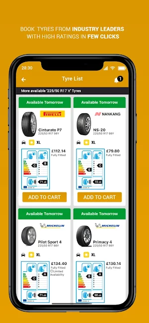 Derby Tyres Screenshot 2