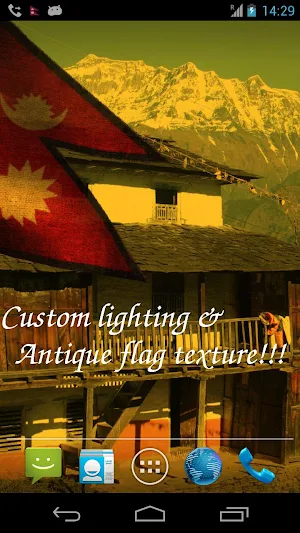 Nepal Flag Live Wallpaper Screenshot 3