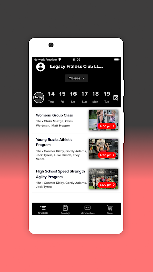 Legacy Fitness Club Screenshot 1