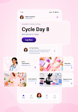 Clora- Period  & Cycle Tracker Screenshot 0