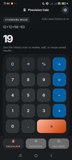 Precision Calc Screenshot 0