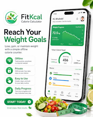 FitKcal: Calorie Calculator Screenshot 2