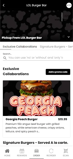LOL Burger Bar App Screenshot 2