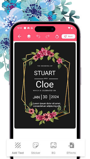 Invitation Maker & Card Maker Screenshot 2