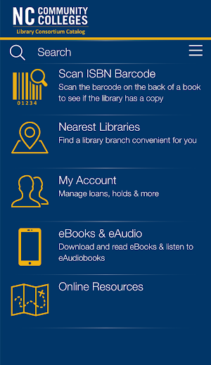 NCCCS Library Catalog Screenshot 0