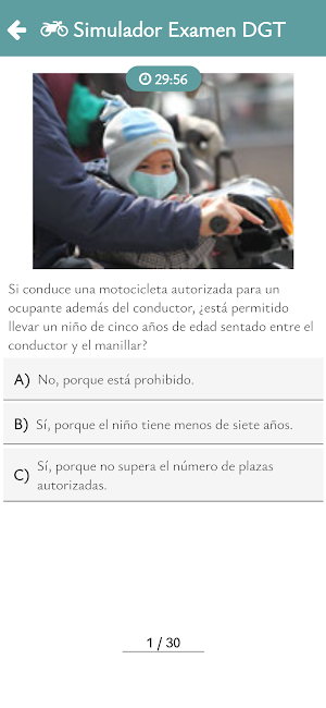 Autoescuela Permiso A Test DGT Screenshot 1