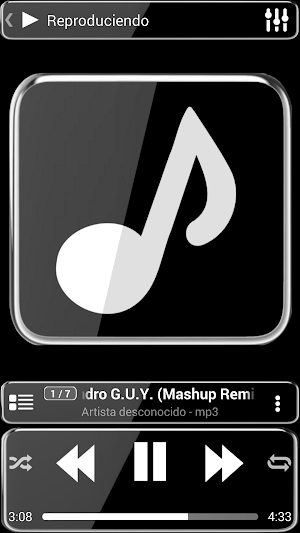 SKIN PLAYERPRO ELEGANT GLASS Screenshot 0