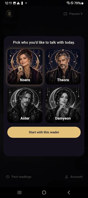SupaTarot: AI Live Voice Tarot Screenshot 2