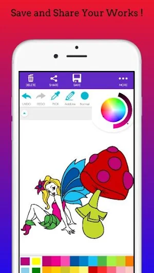 Magical Fairy Coloring Book 20 Screenshot 1