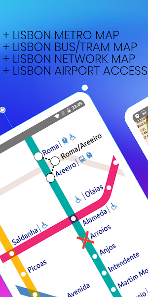 Lisbon Metro Guide and Subway Route Offline Screenshot 1